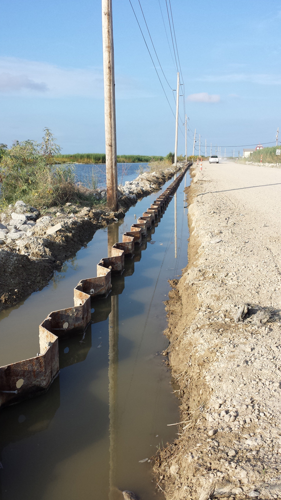 Construction on Tidewater Road in Venice, LA